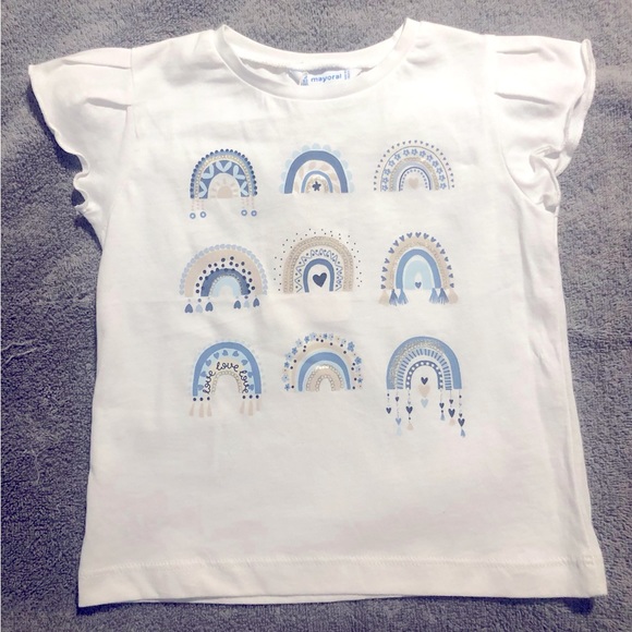 Mayoral Navy Girl Tower Print T-Shirt main image 1
